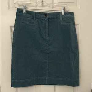 Talbots Corduroy Teal Mini Skirt